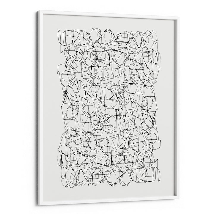 Circuitry Canvas Painting-White Frame-Nook At You