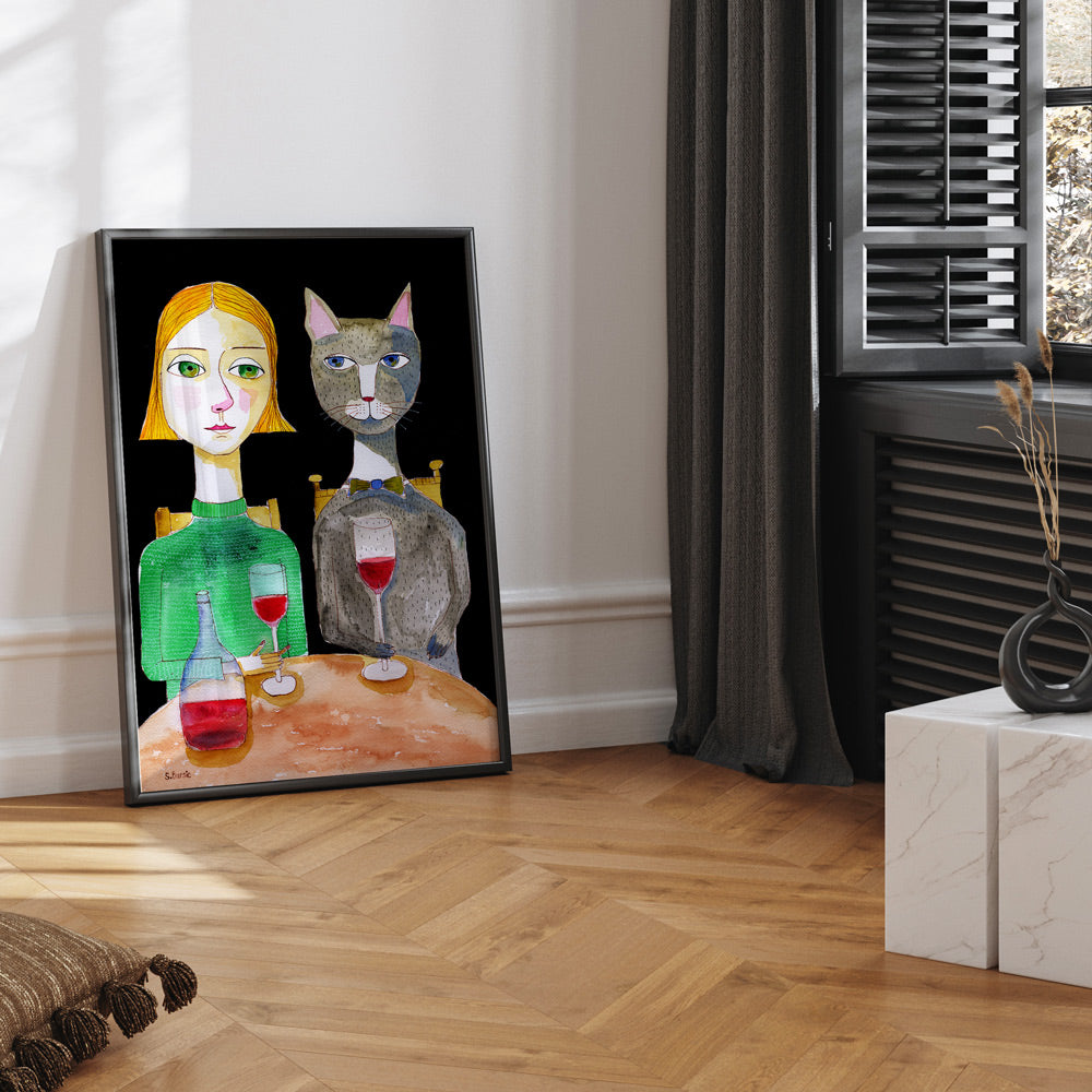 Best Friends - XS / Matte Paper / Rolled Art - Nook At You