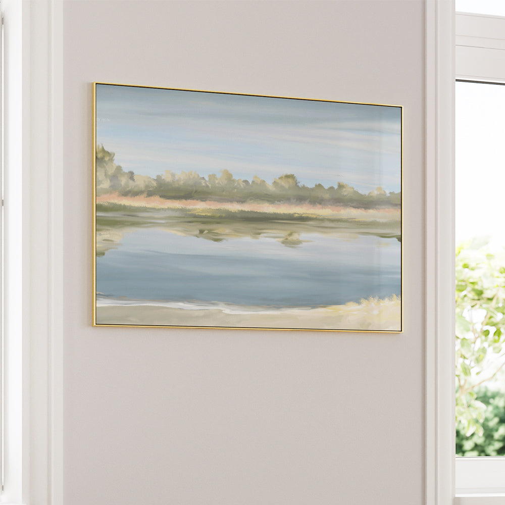 Waters Edge – Minimal Landscape Poster for Room Decor - XS / Matte Paper / Rolled Art - Nook At You