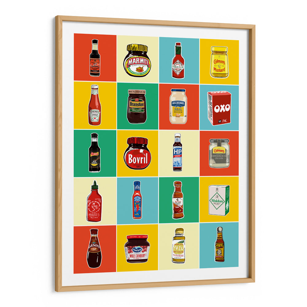 Taxonomy of Condiments Gourmet Wall Art - XS / Matte Paper / Rolled Art - Nook At You