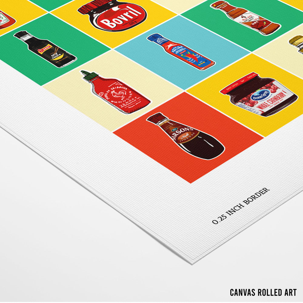 Taxonomy of Condiments Gourmet Wall Art - XS / Matte Paper / Rolled Art - Nook At You