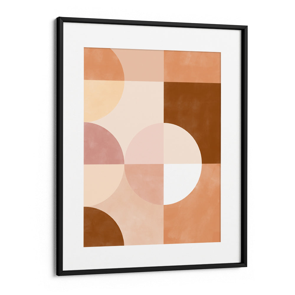 Neutral Grid Geometric Art - XS / Matte Paper / Rolled Art - Nook At You