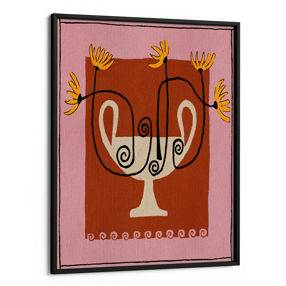 The Spiraled Vase Boho Wall Art - XS / Matte Paper / Rolled Art - Nook At You