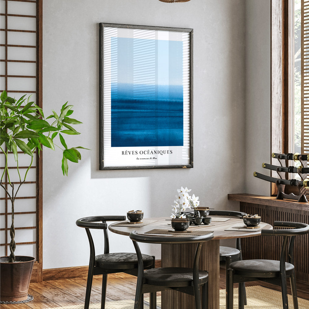 Rêve Océanique No.1 Abstract Art-Rolled Art-Nook At You