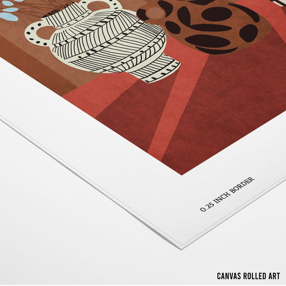 Vases of Verona Boho Art - XS / Matte Paper / Rolled Art - Nook At You