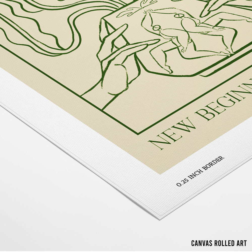 New Beginnings Canvas Painting - XS / Matte Paper / Rolled Art - Nook At You