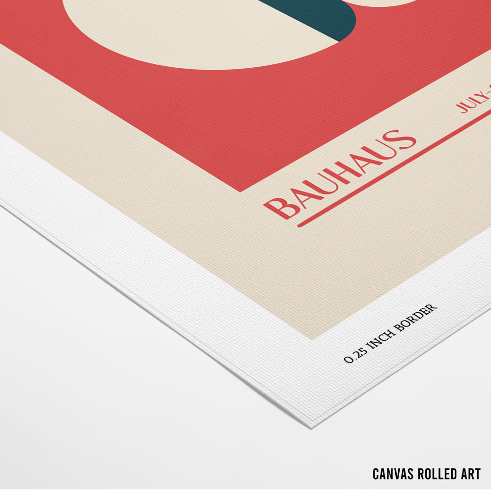 Bauhaus - Geometric Harmony II Canvas Painting - XS / Matte Paper / Rolled Art - Nook At You