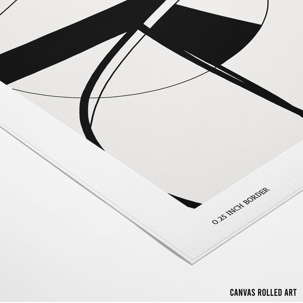 Crossed Paths II Abstract Wall Art - XS / Matte Paper / Rolled Art - Nook At You