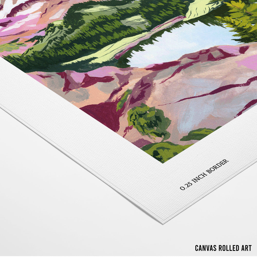 Chain Lakes Landscape Wall Art - XS / Matte Paper / Rolled Art - Nook At You