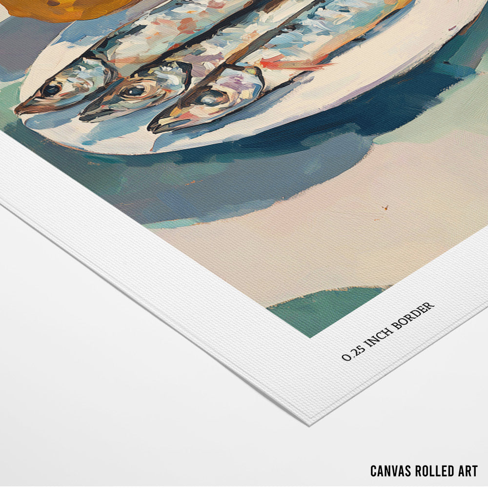 Sardines at Noon Wall Art Poster - XS / Matte Paper / Rolled Art - Nook At You