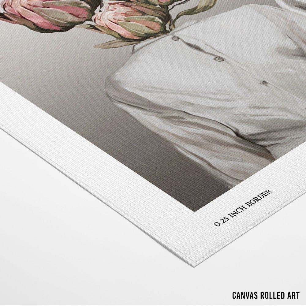 Botanical Souls Floral Head Wall Art - XS / Matte Paper / Rolled Art - Nook At You