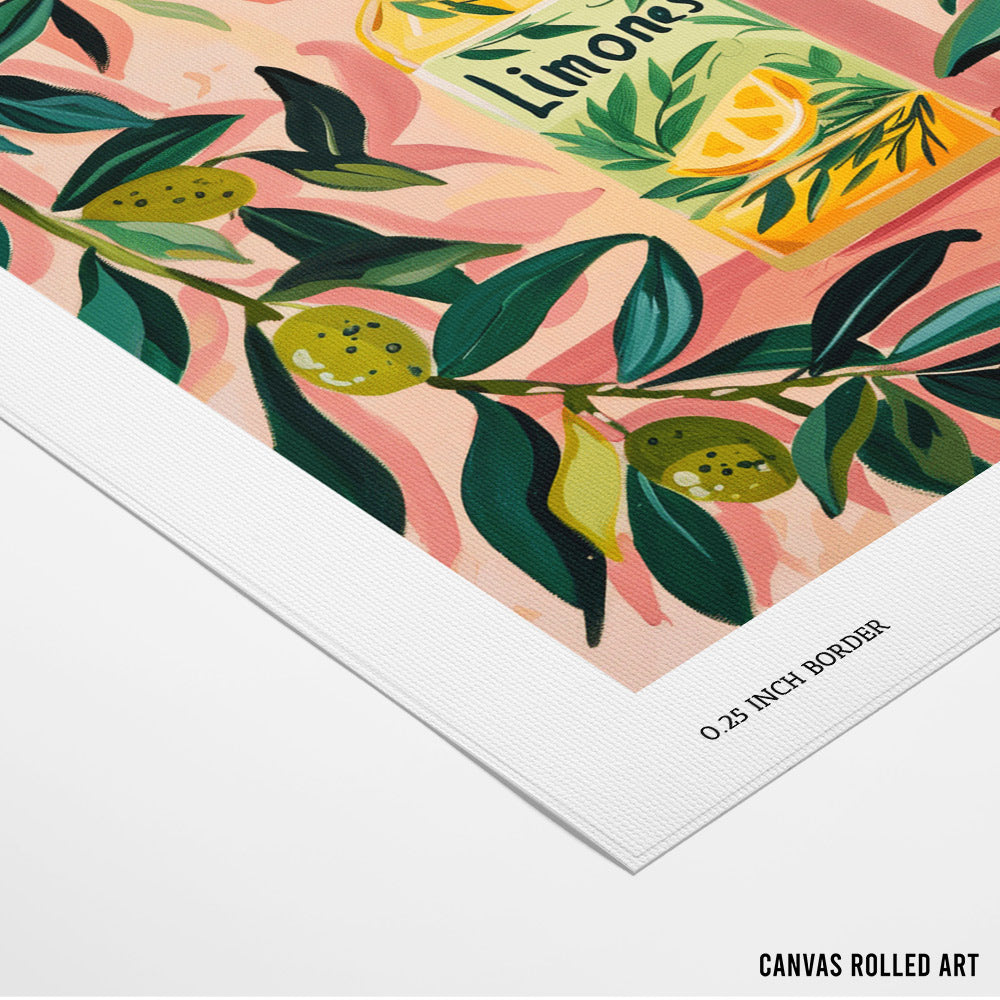 Limoncello Mood Canvas Print - XS / Matte Paper / Rolled Art - Nook At You