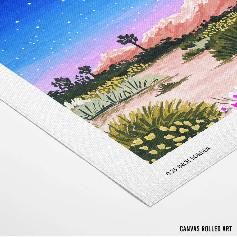 Joshua Tree Canvas Painting - XS / Matte Paper / Rolled Art - Nook At You