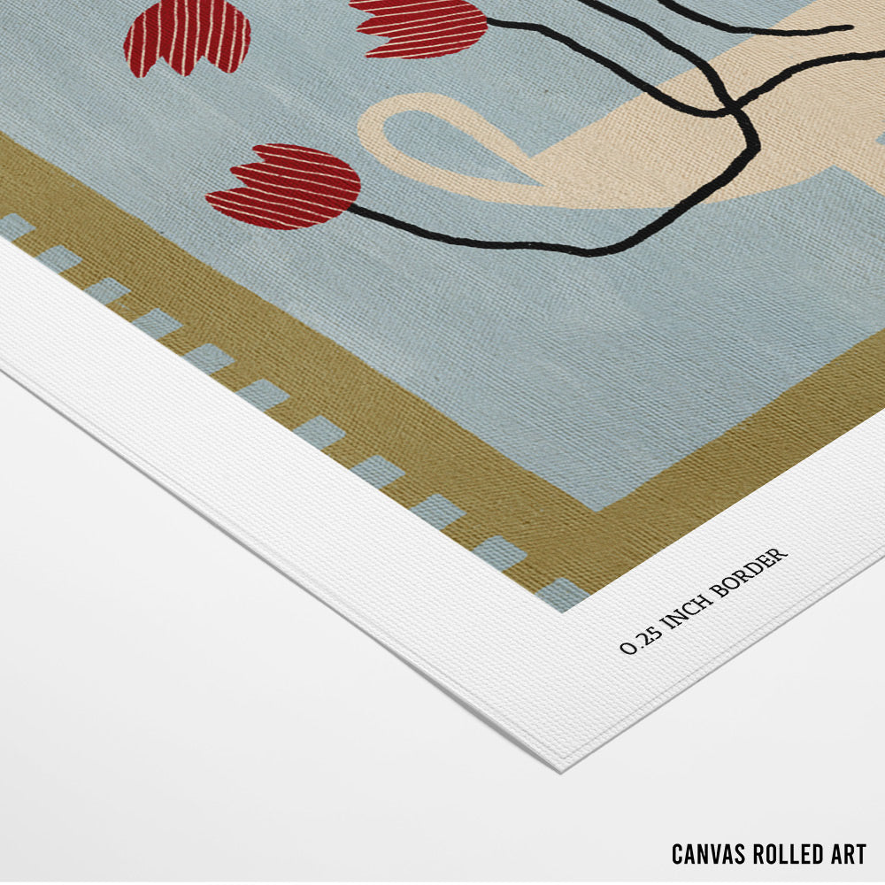 Tangled Bloom Canvas Painting - XS / Matte Paper / Rolled Art - Nook At You