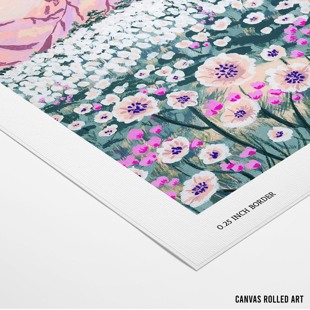 Pink Desert  Landscape Art Print - XS / Matte Paper / Rolled Art - Nook At You