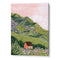 Mountain House Landscape Wall Art