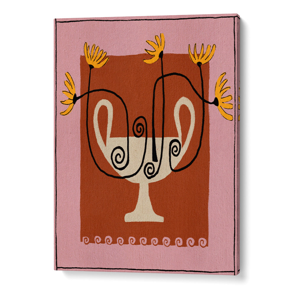 The Spiraled Vase Boho Wall Art - XS / Matte Paper / Rolled Art - Nook At You