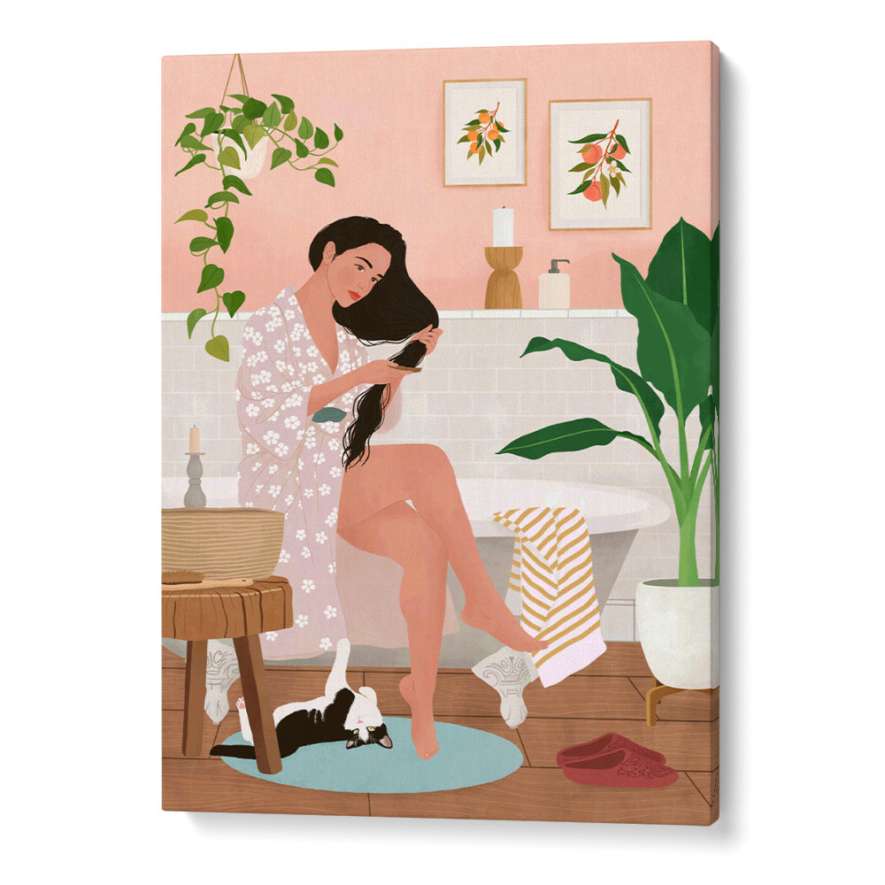 After a Bath Canvas Print - XS / Matte Paper / Rolled Art - Nook At You