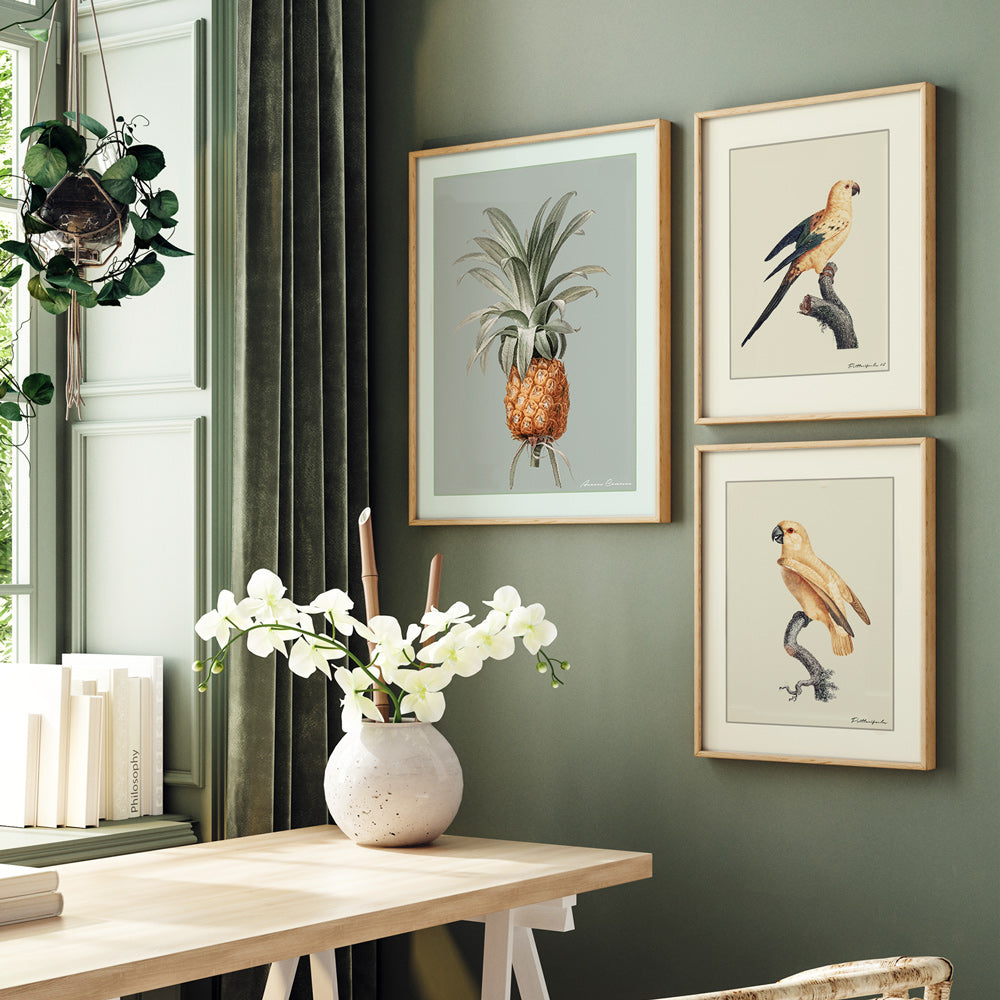 Vintage Gallery Wall Set of 3 Modern Kitchen Wall Decor Ideas Nook