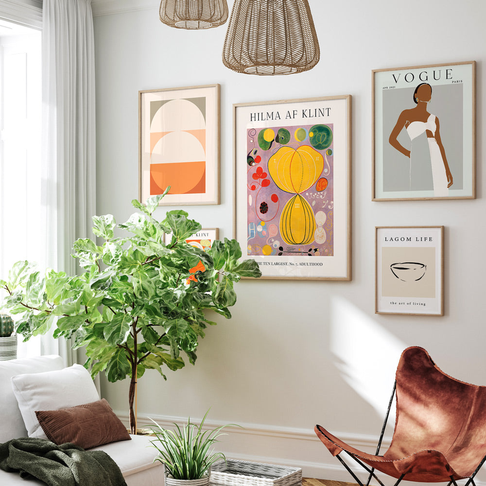 Chic Gallery Wall Set of 5 For Living Room Wall Decor – Nook At You