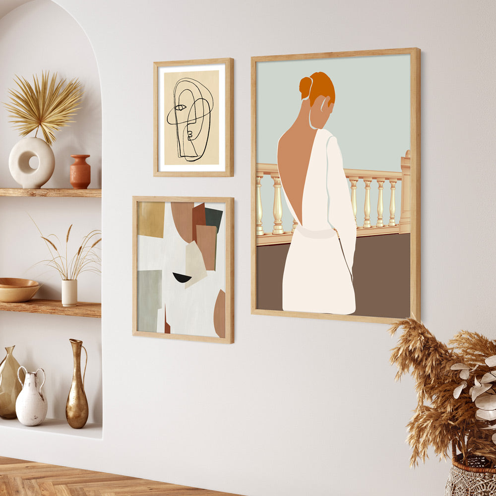 Beige Dreams Gallery Wall Set Of 3 Nook At You Matte Paper Rolled Art