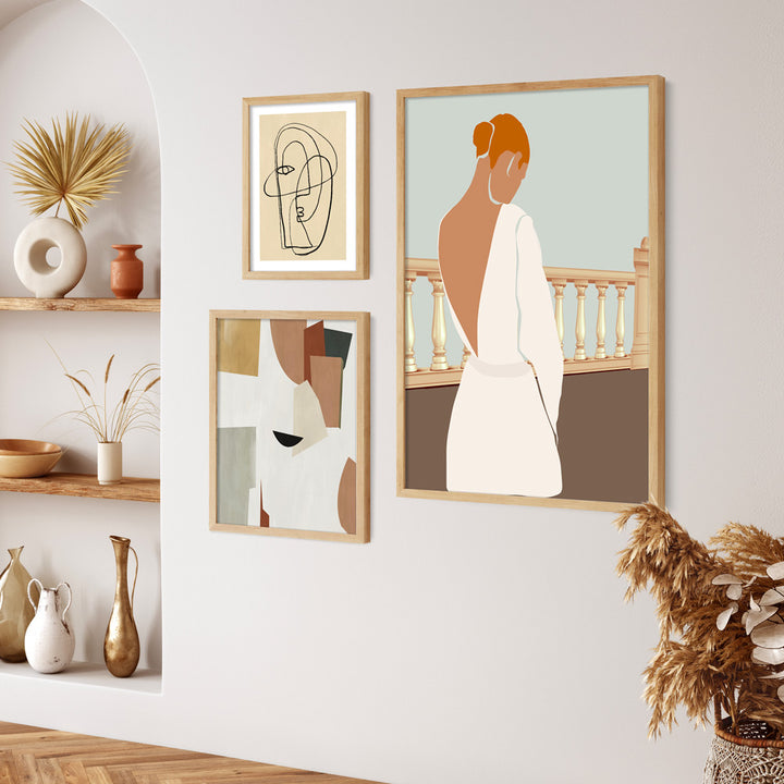 Beige Dreams Gallery Wall Set Of 3 Nook At You Matte Paper Rolled Art