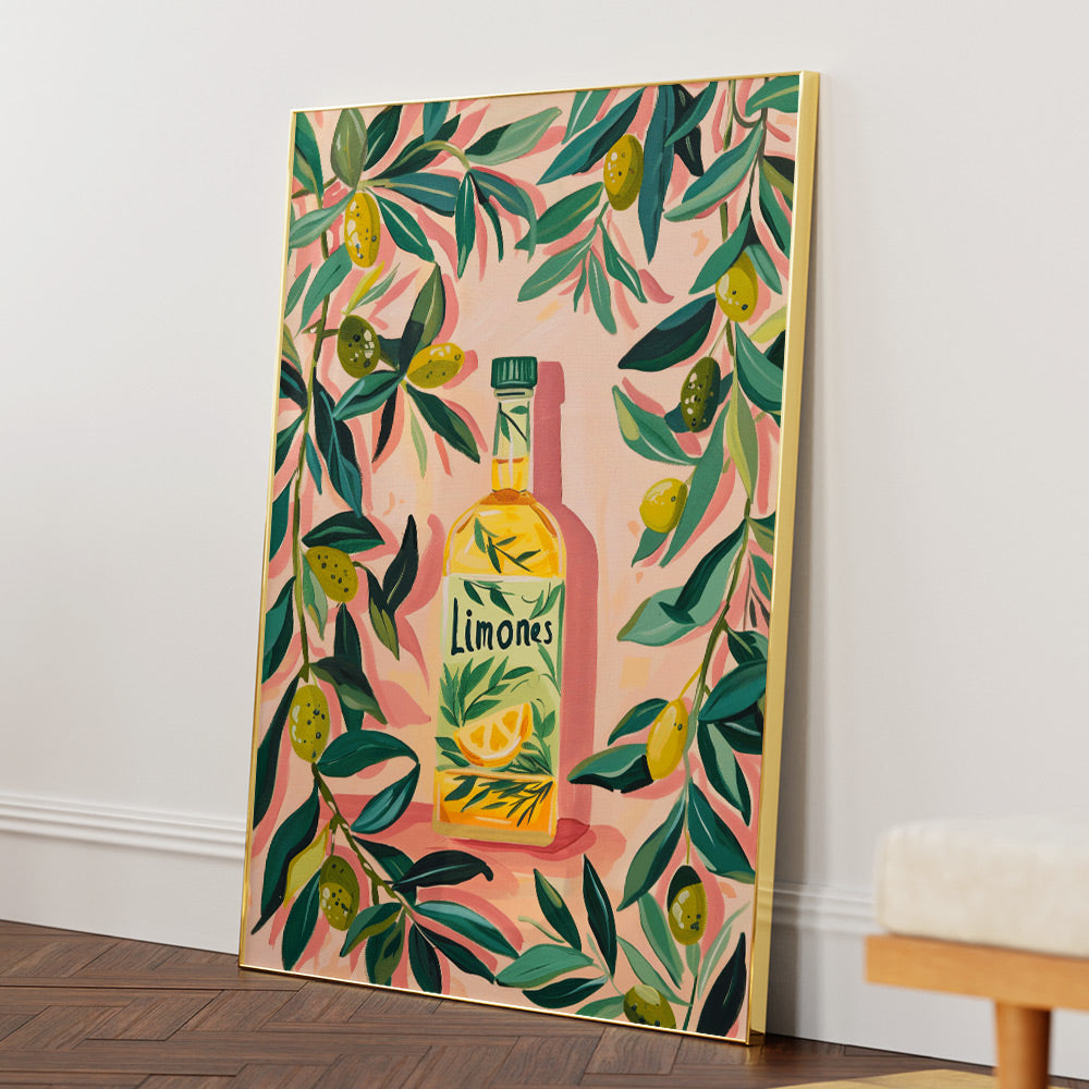 Limoncello Mood Canvas Print - XS / Matte Paper / Rolled Art - Nook At You