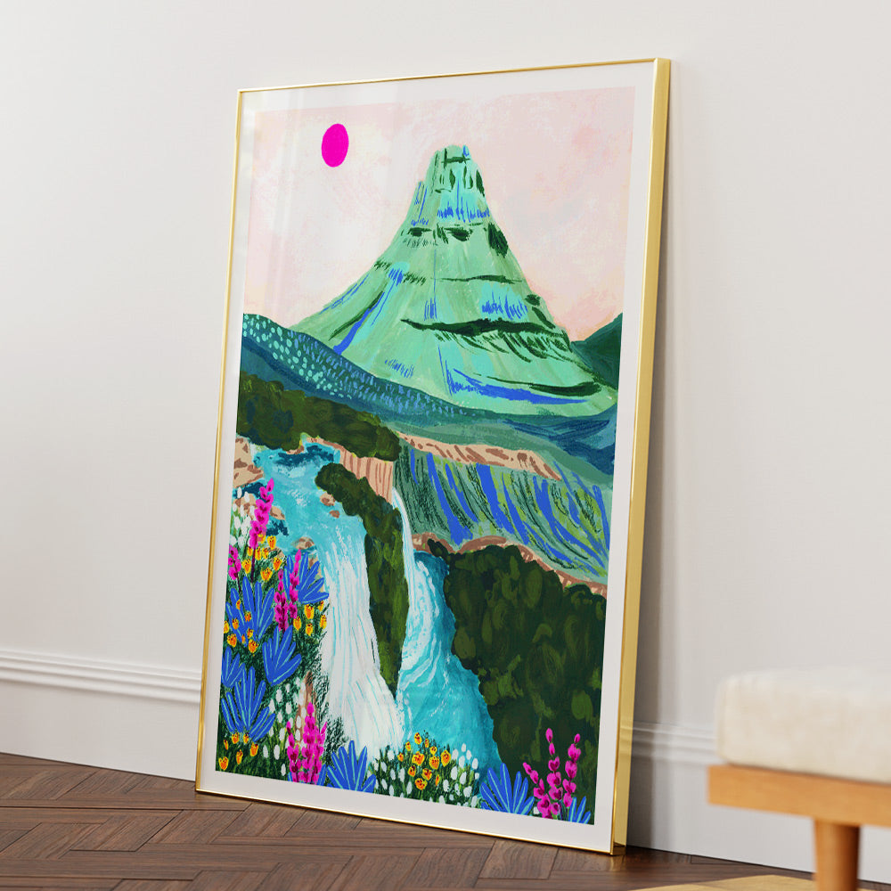 Kirkjufell Landscape Wall Art - XS / Matte Paper / Rolled Art - Nook At You