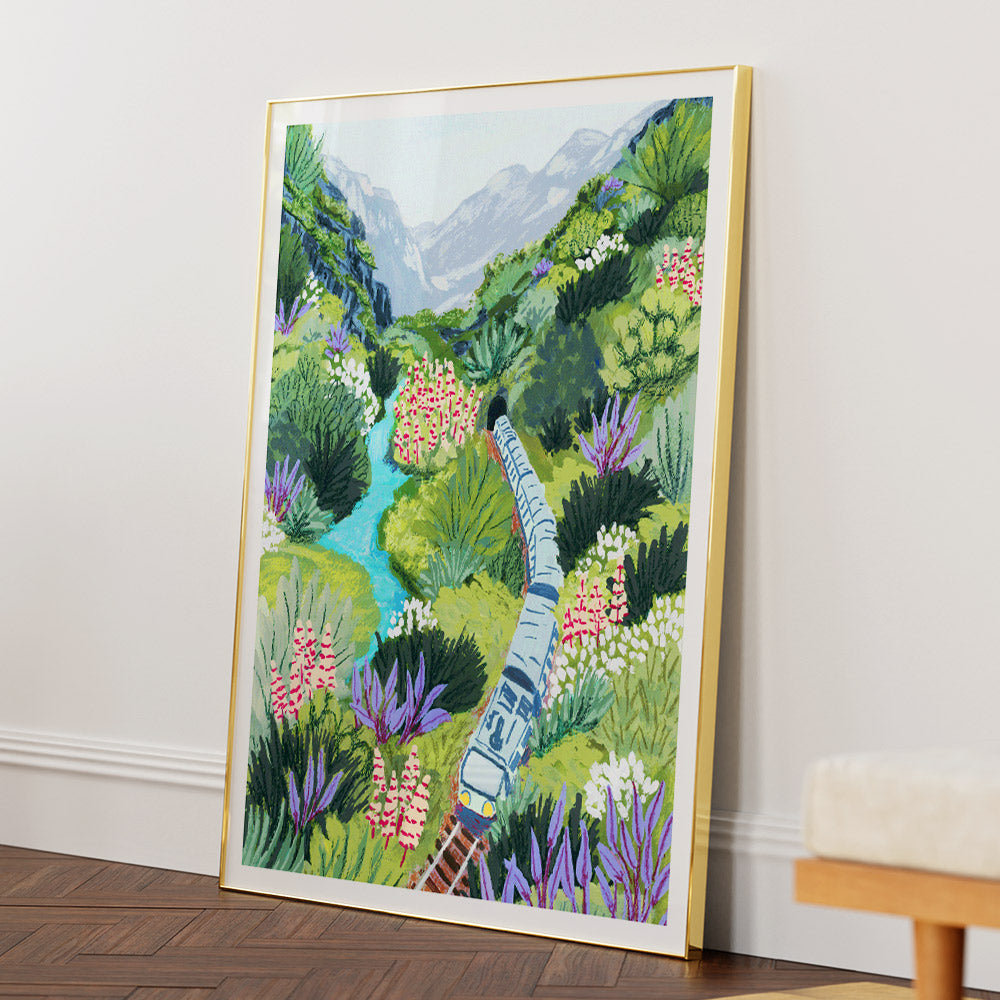 Train Travel Wall Art Poster - XS / Matte Paper / Rolled Art - Nook At You