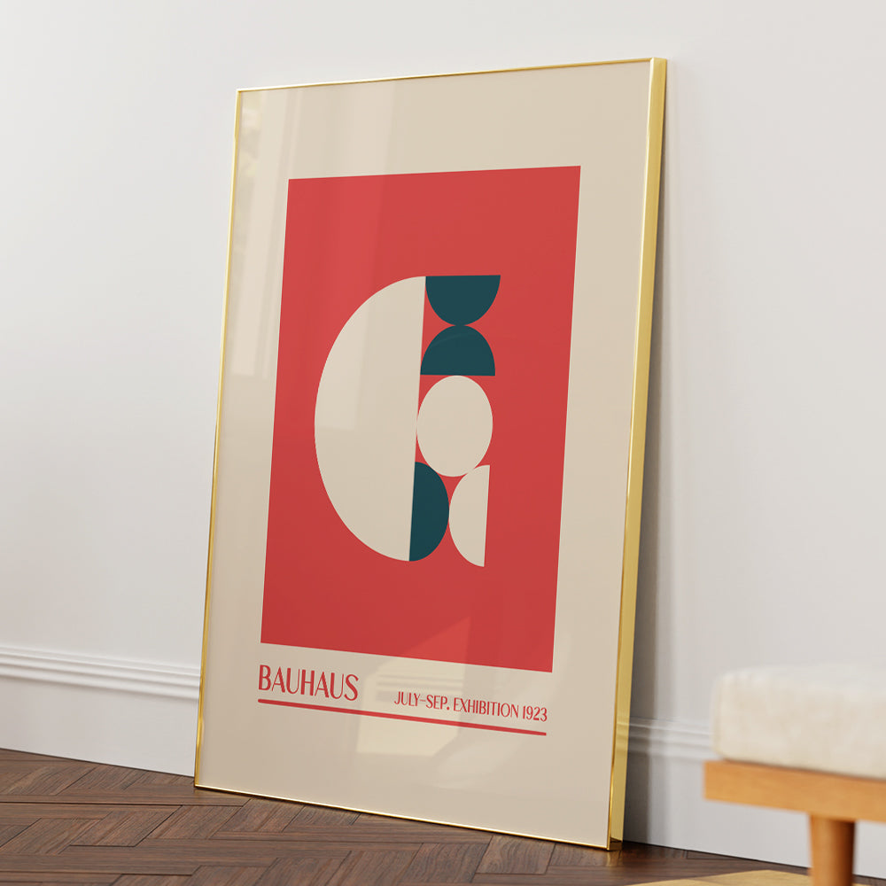 Bauhaus - Geometric Harmony II Canvas Painting - XS / Matte Paper / Rolled Art - Nook At You