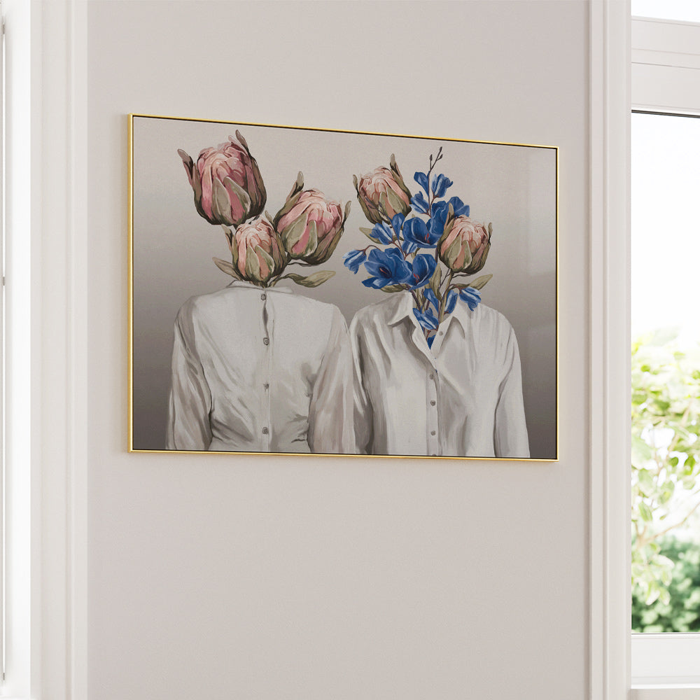 Botanical Souls Floral Head Wall Art - XS / Matte Paper / Rolled Art - Nook At You