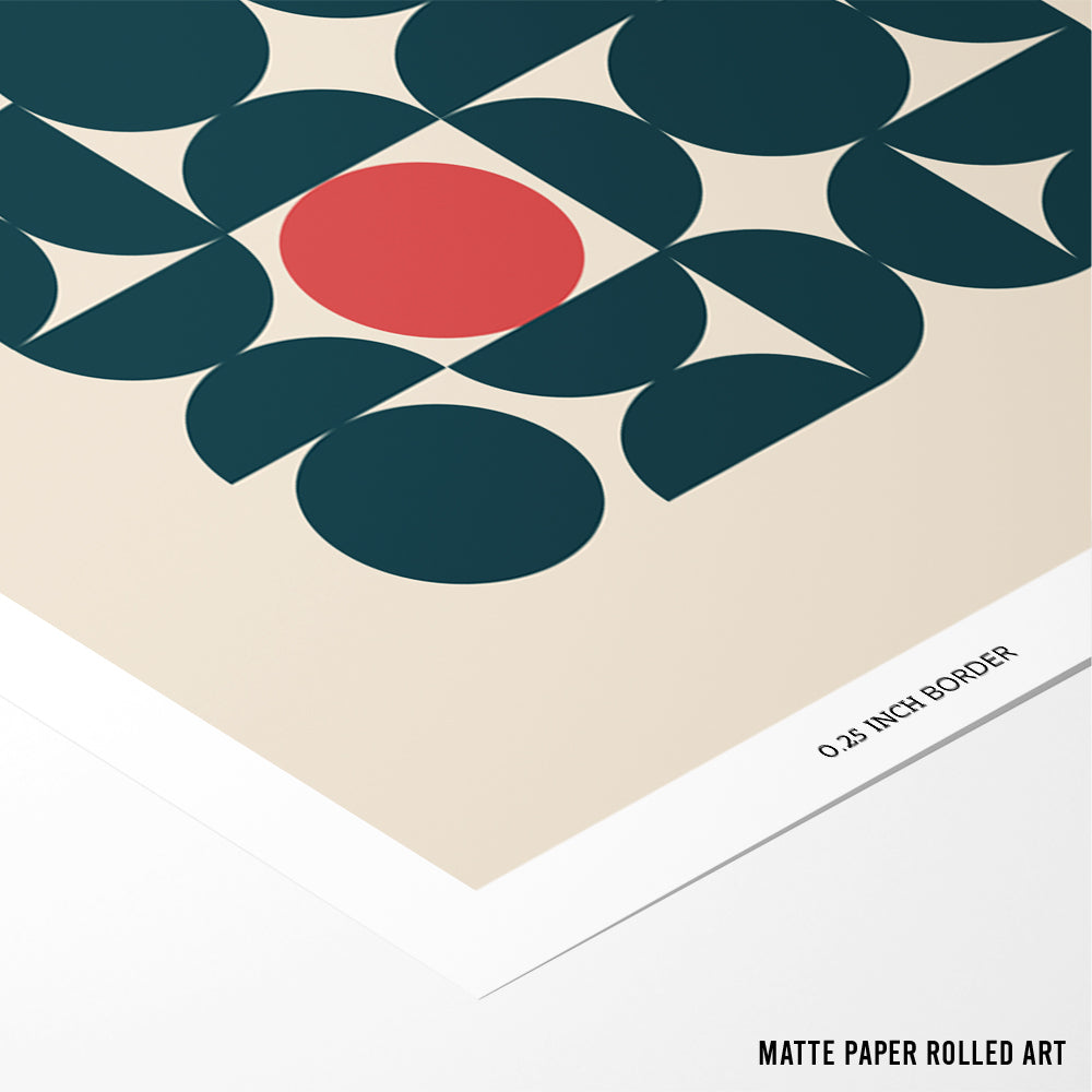 Geometric Harmony III Canvas Print - XS / Matte Paper / Rolled Art - Nook At You