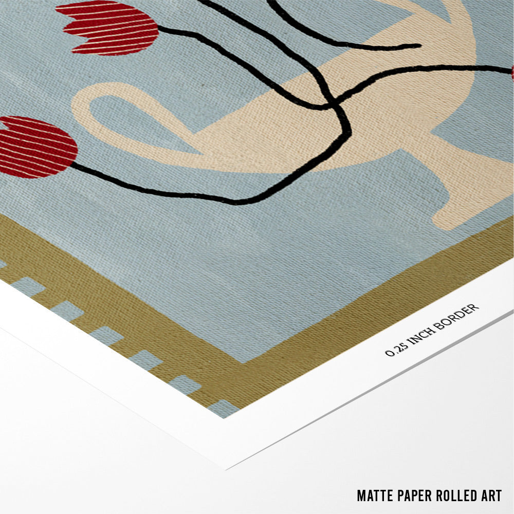 Tangled Bloom Canvas Painting - XS / Matte Paper / Rolled Art - Nook At You