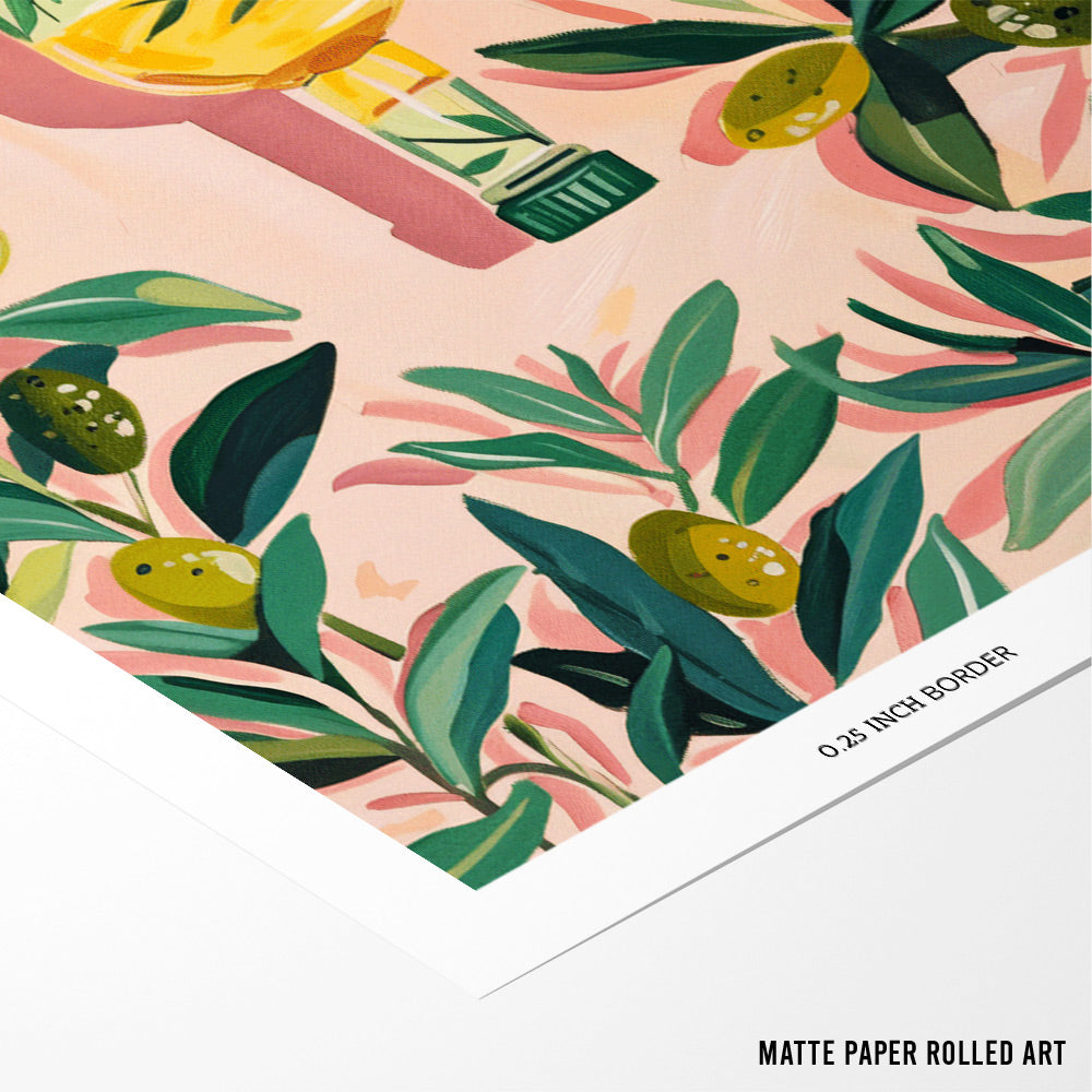 Limoncello Mood Canvas Print - XS / Matte Paper / Rolled Art - Nook At You