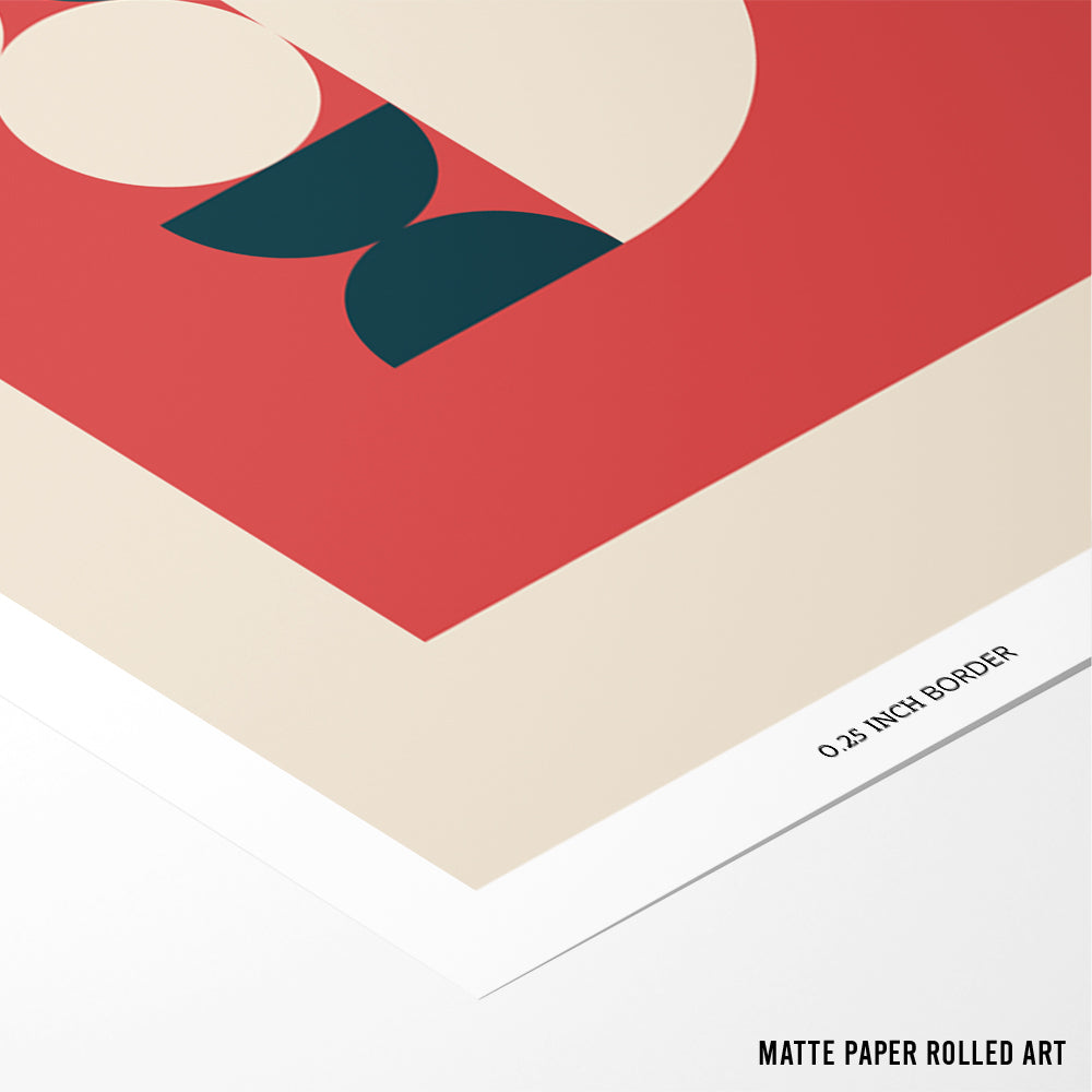 Bauhaus - Geometric Harmony II Canvas Painting - XS / Matte Paper / Rolled Art - Nook At You