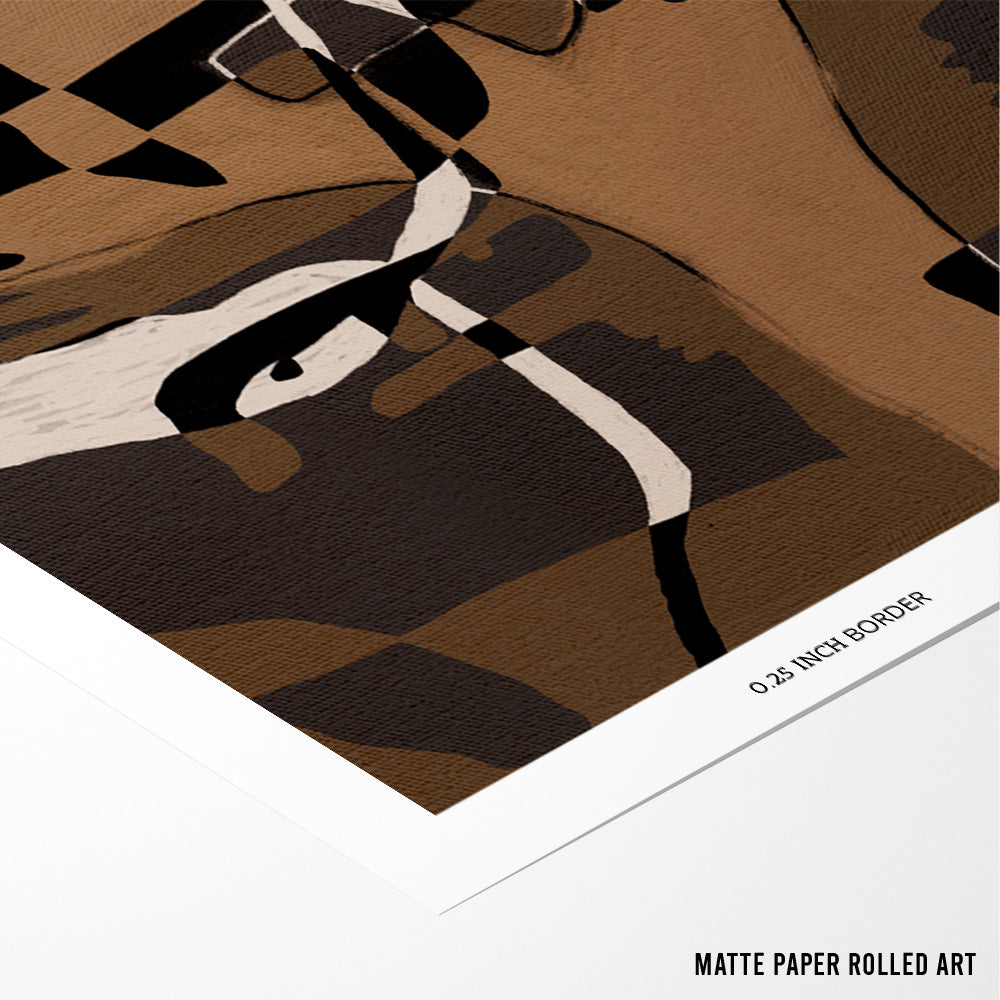 Fragment Abstract Wall Art Print - XS / Matte Paper / Rolled Art - Nook At You