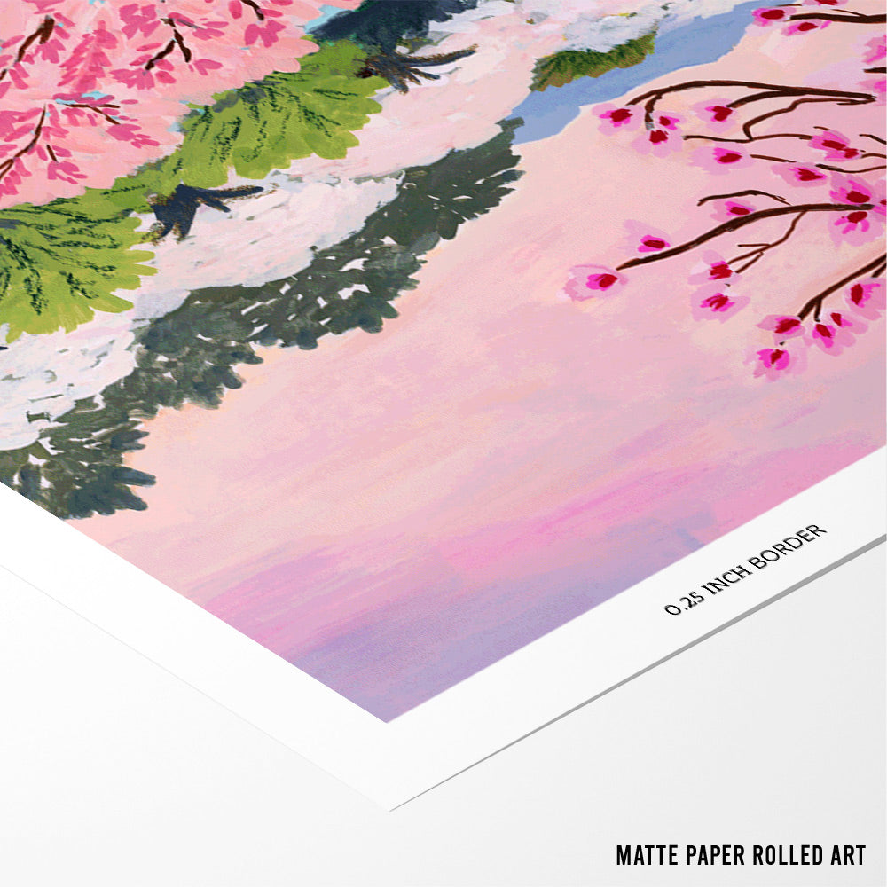 Blossom Ride wall art poster - XS / Matte Paper / Rolled Art - Nook At You