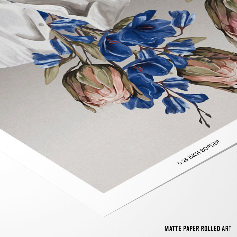 Botanical Souls Floral Head Wall Art - XS / Matte Paper / Rolled Art - Nook At You
