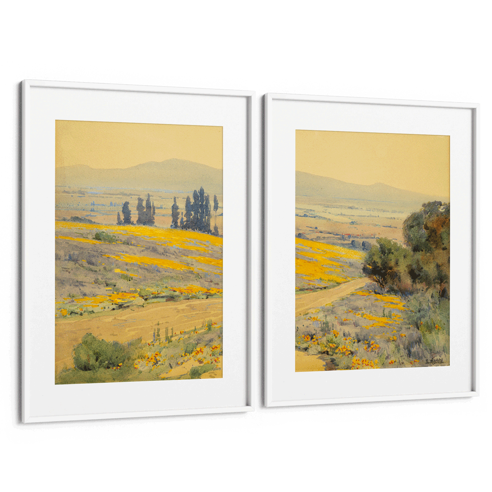 California Dreamscape Set of 2 Landscape Art - XS / Matte Paper / Rolled Art - Nook At You