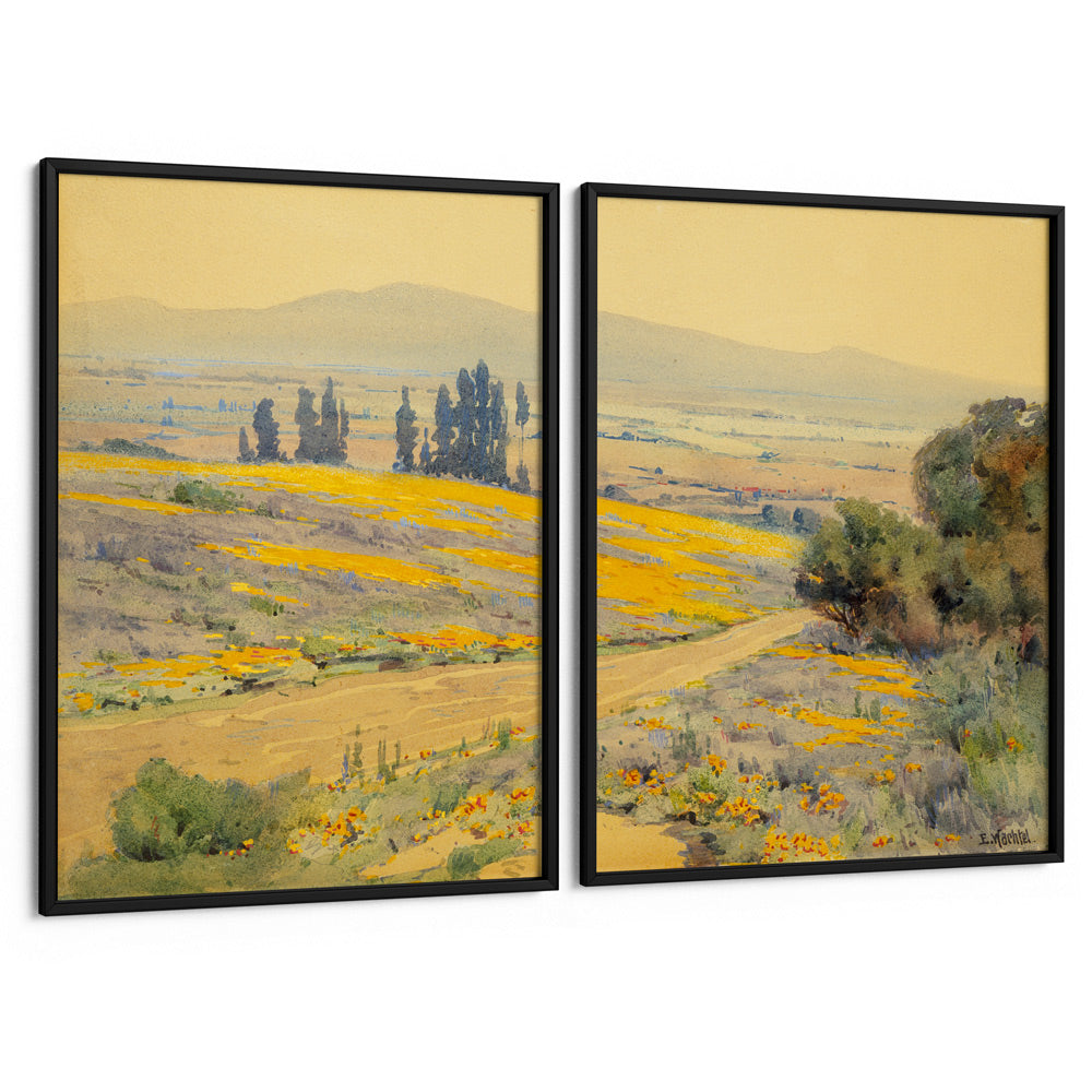 California Dreamscape Set of 2 Landscape Art - XS / Matte Paper / Rolled Art - Nook At You