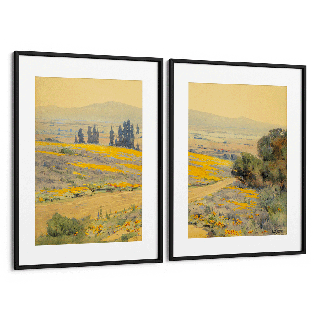 California Dreamscape Set of 2 Landscape Art - XS / Matte Paper / Rolled Art - Nook At You