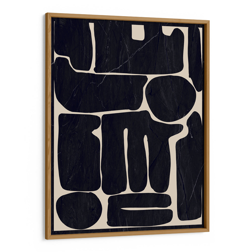 Noir Shapes – Bold Black Abstract Wall Art - XS / Matte Paper / Rolled Art - Nook At You
