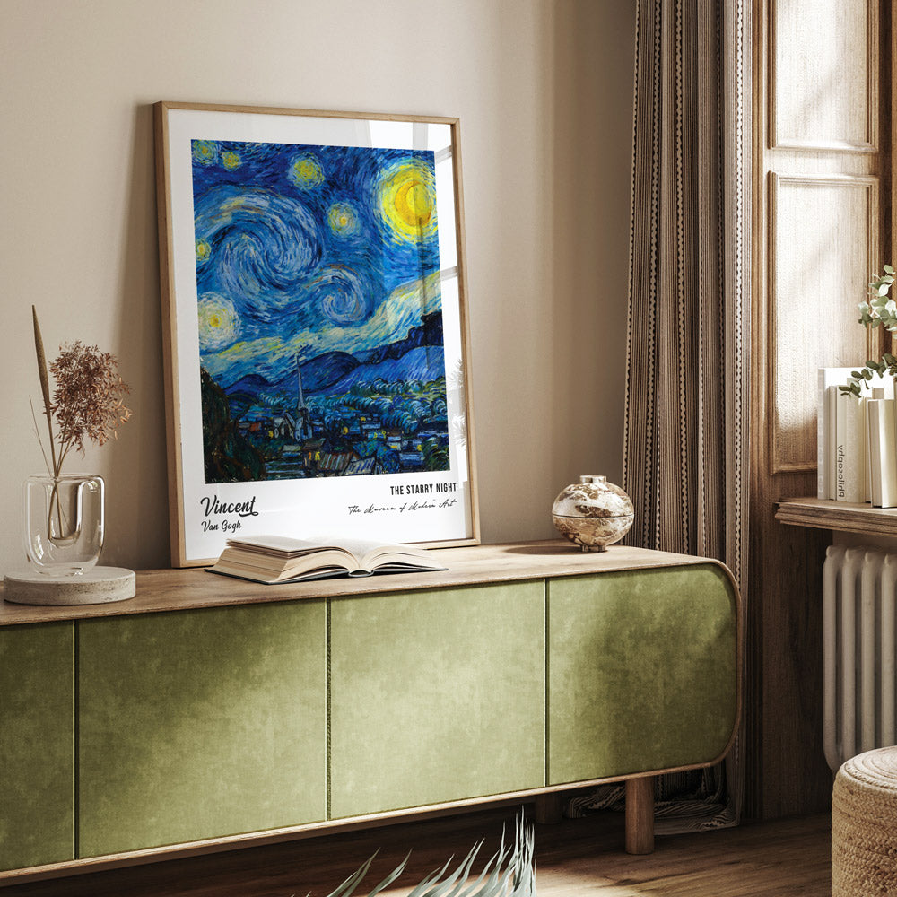 Vincent Van Gogh - The Starry Night Landscape Art - XS / Matte Paper / Rolled Art - Nook At You