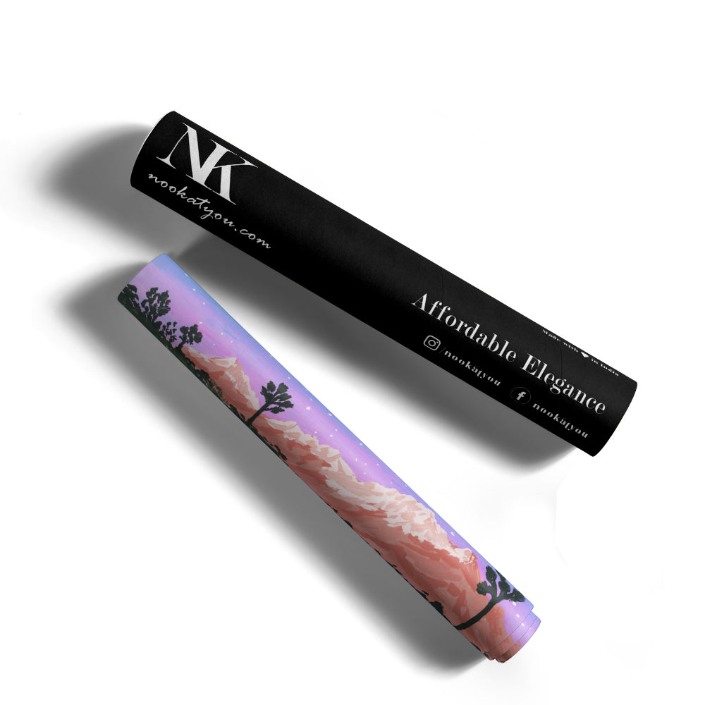 Joshua Tree Canvas Painting - XS / Matte Paper / Rolled Art - Nook At You