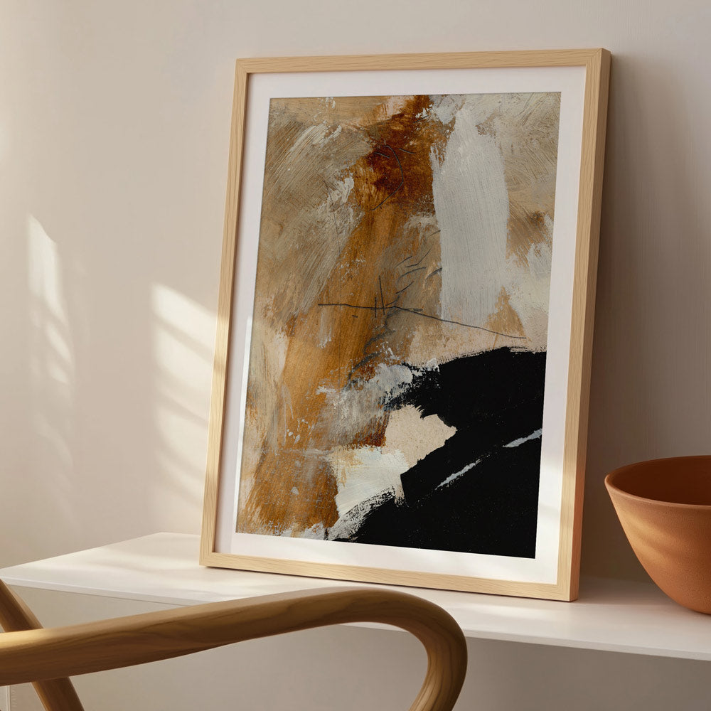 Underneath Abstract Artwork - XS / Matte Paper / Rolled Art - Nook At You