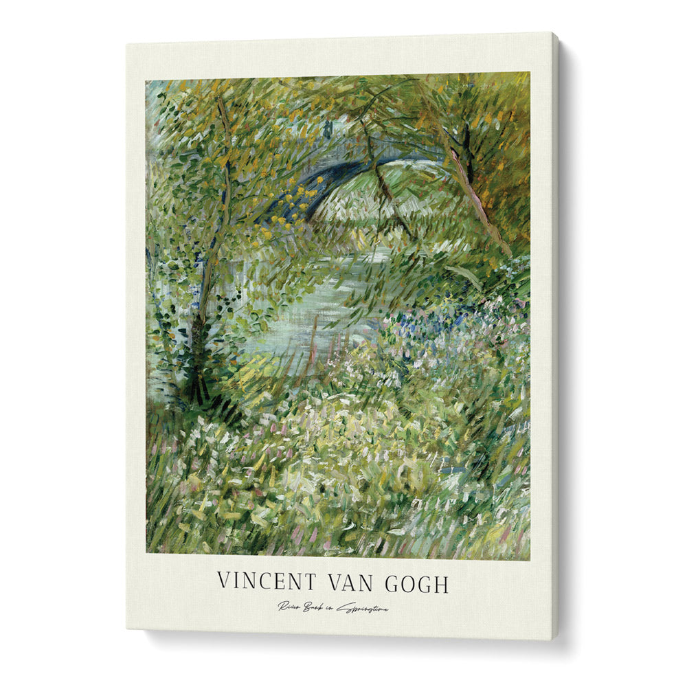 Vincent Van Gogh - River Bank In Springtime Landscape Painting - XS / Matte Paper / Rolled Art - Nook At You