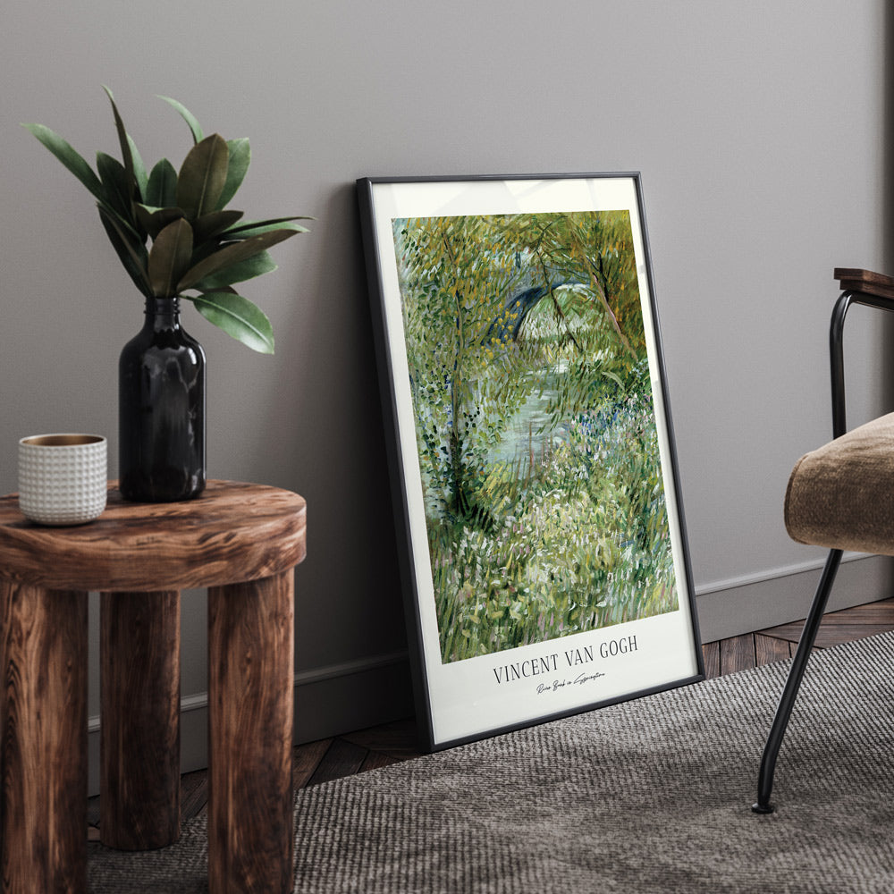 Vincent Van Gogh - River Bank In Springtime Landscape Painting - XS / Matte Paper / Rolled Art - Nook At You