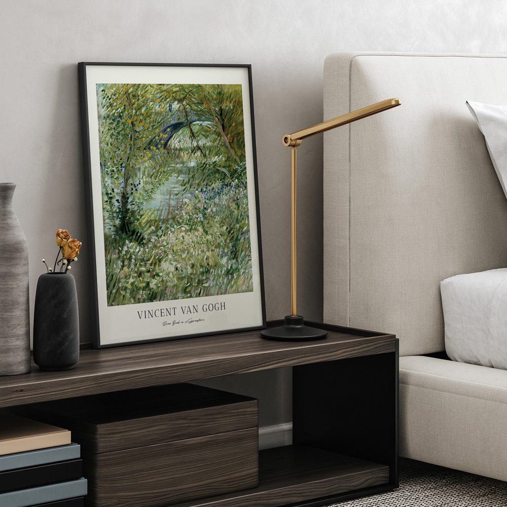 Vincent Van Gogh - River Bank In Springtime Landscape Painting - XS / Matte Paper / Rolled Art - Nook At You