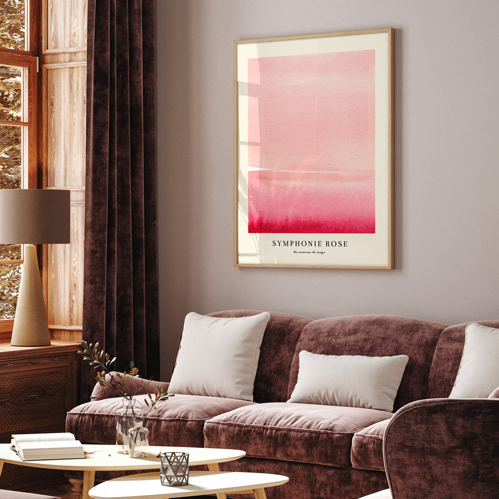 Symphonie Rose II Abstract Art-Rolled Art-Nook At You