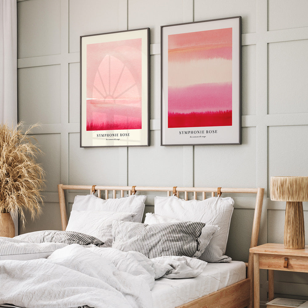 Symphonie Rose I Abstract Art-Rolled Art-Nook At You